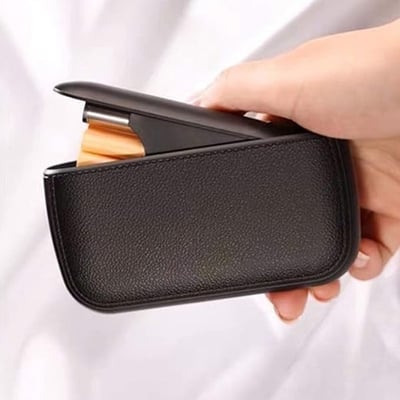 Picture of Ultrathin Portable Waterproof Creative Cigaret Case With Lighter 10pcs Box Capacity Touch Screen Windproof Electric Flameless