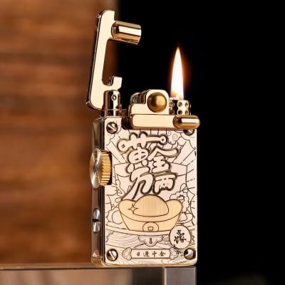 Picture of CHIEF Kerosene Lighter Light Luxury Rocker Ejection Ignition Mechanical