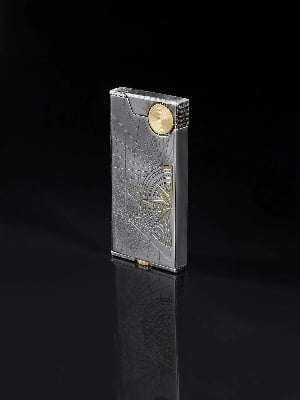 Picture of CHIEF Ultra Thin Grinding Wheel Oil Lighter, Pure Copper, Small and Slim, Portable Fashionable High-end Gift