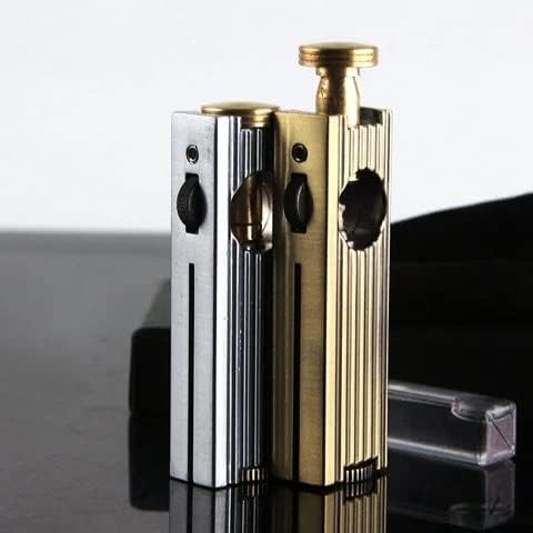 Picture of Grinding Wheel Torch Flint Lighter Metal Vintage Free Fire Kerosene Oil Pipe Compact Lighter