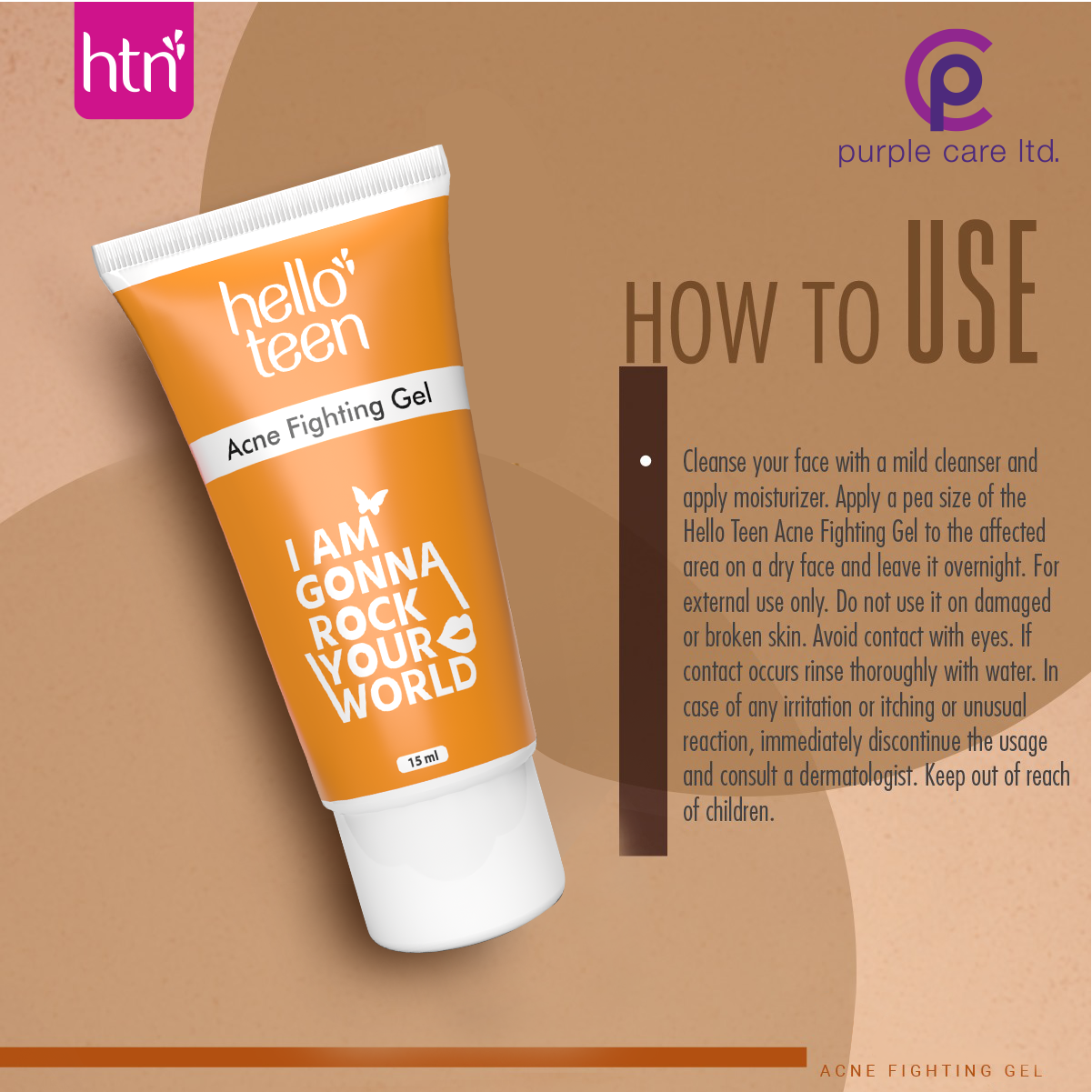 Picture of Hello Teen Acne Fighting Gel 15ml 