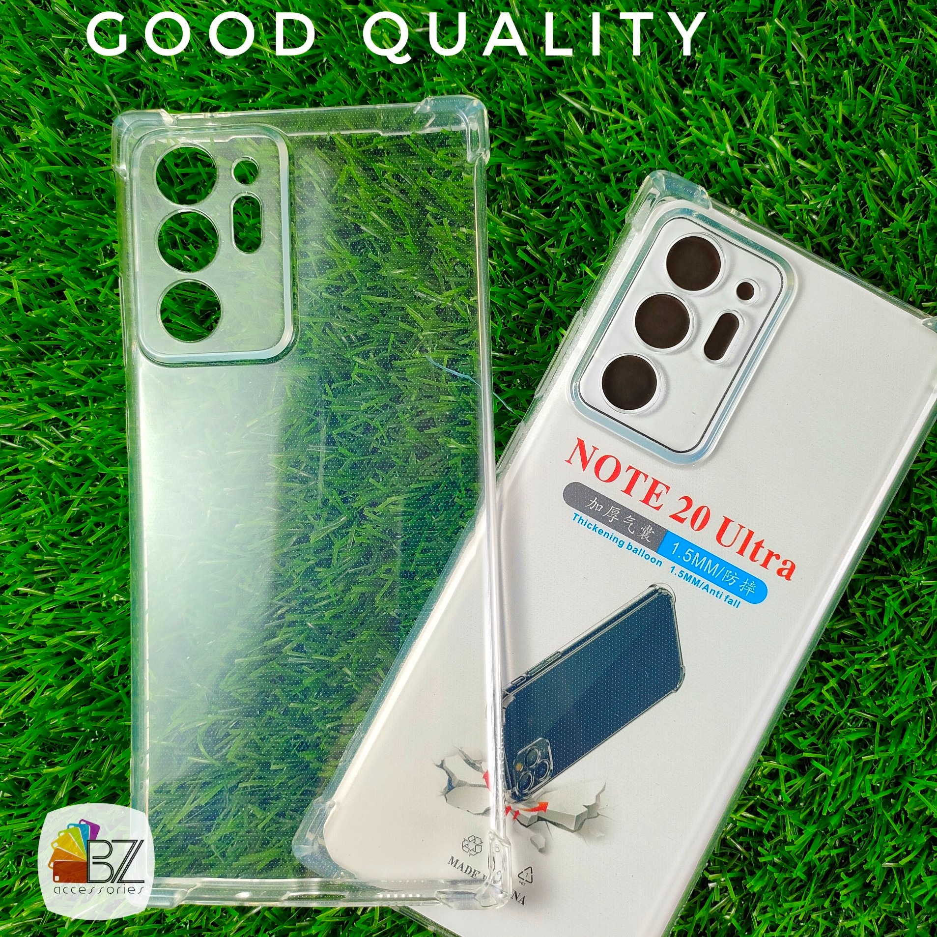 Picture of Samsung Note 20 Ultra (6.9 inch) - Airbag Antishock - Drop Resistance Flexible TPU Back Cover Case - With Camera Protection Bump