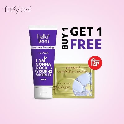 Picture of Buy 1 Hello Teen Moisture Restoring Face Wash Get 1 Eye Mask free Aqua