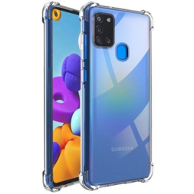 Picture of For Samsung Galaxy A21s TPU Back Cover Shockproof Silicone Bumper - Transparent Phone Case pani Cover