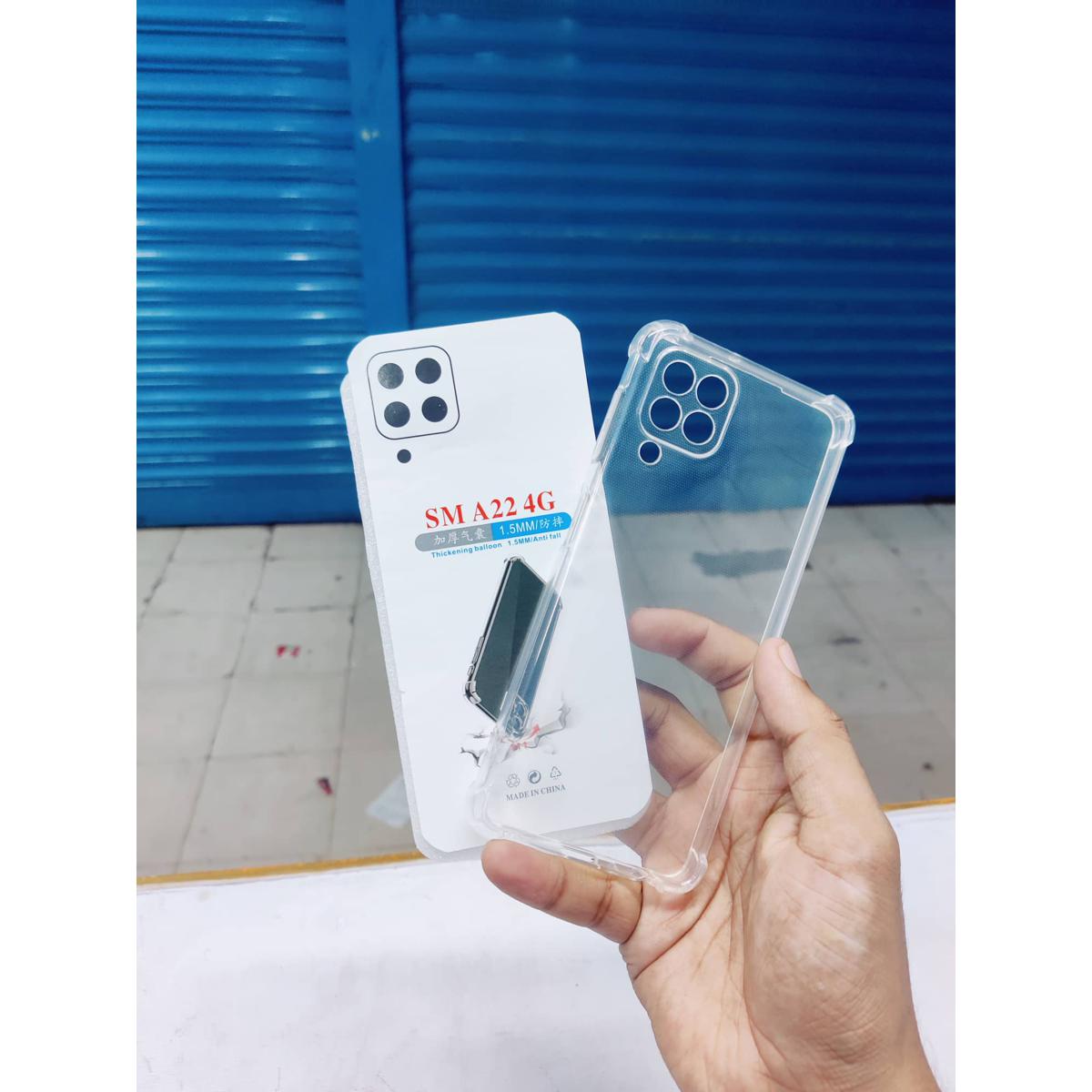 Picture of transparent back cover for samsung a22 4g