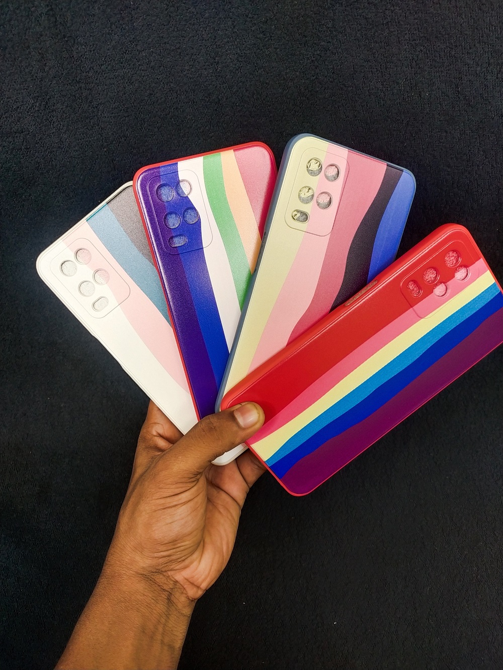 Picture of Rainbow Back Cover For Oppo A54 4G - Phone Back Cover (Back Case Cover For Smartphone)