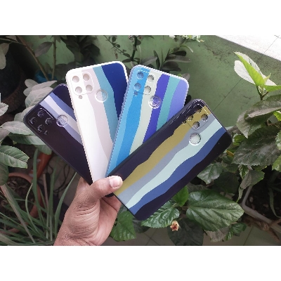 Picture of rainbow back cover for realme c25 / c25s/ c15 / c12