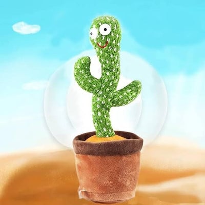 Picture of Talking & Dancing Cactus Mimicking Toy (USB CHARGING)-120 songs including Happy Birthday