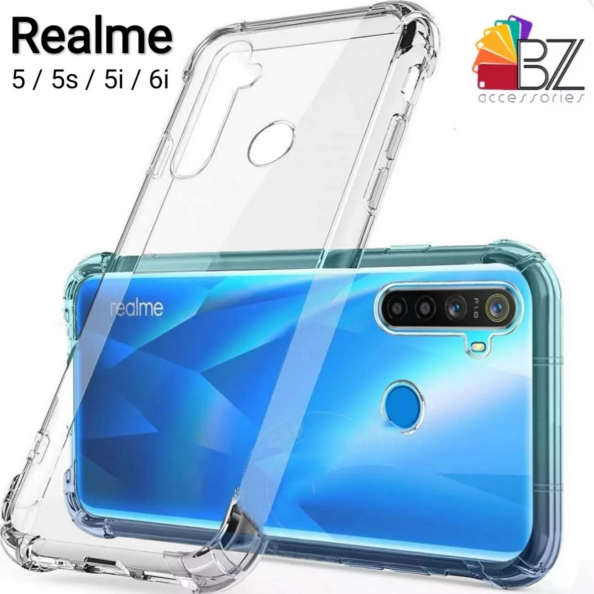 Picture of transparent back cover for realme 5i / 6i