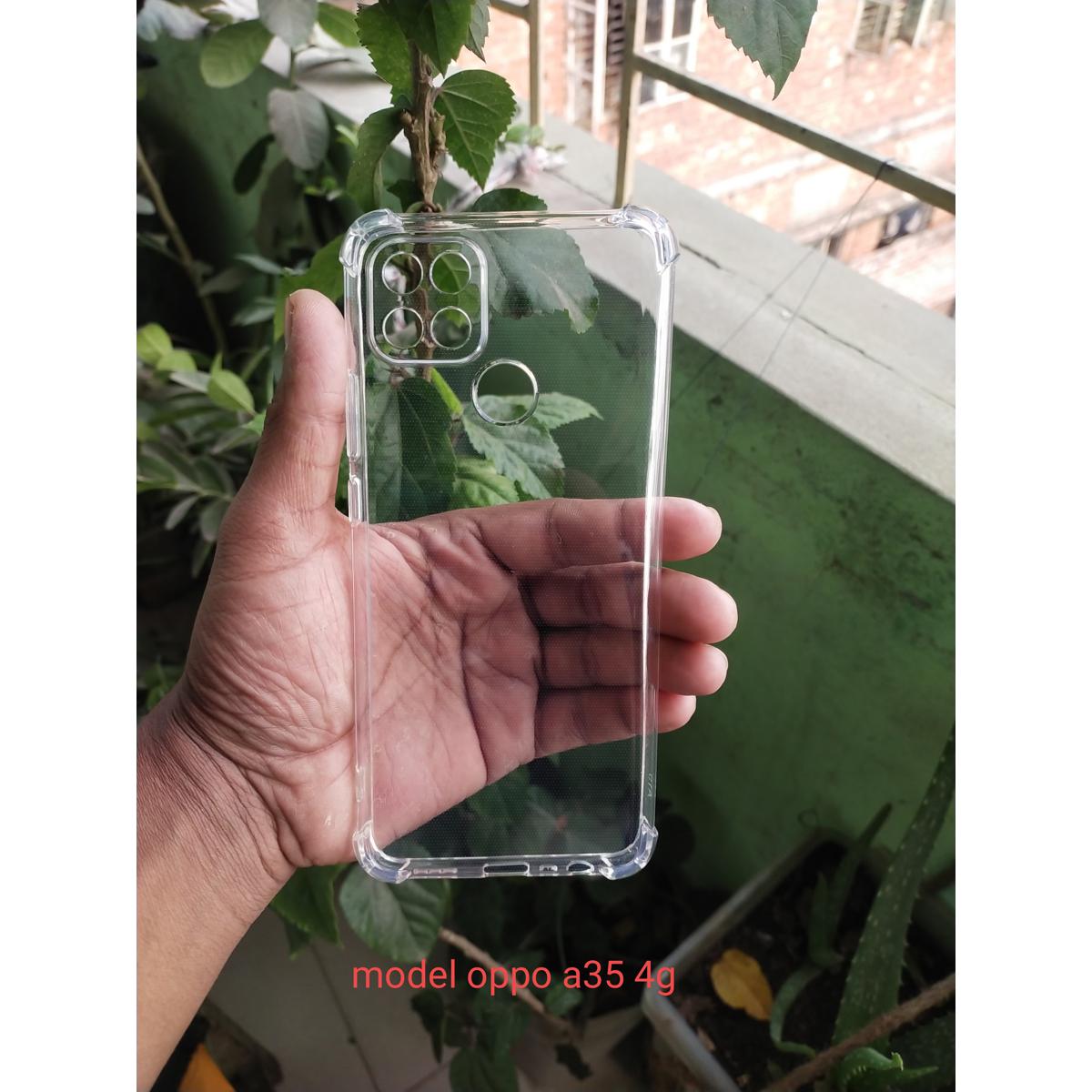Picture of transparent back cover for oppo a15 / a15s / a35