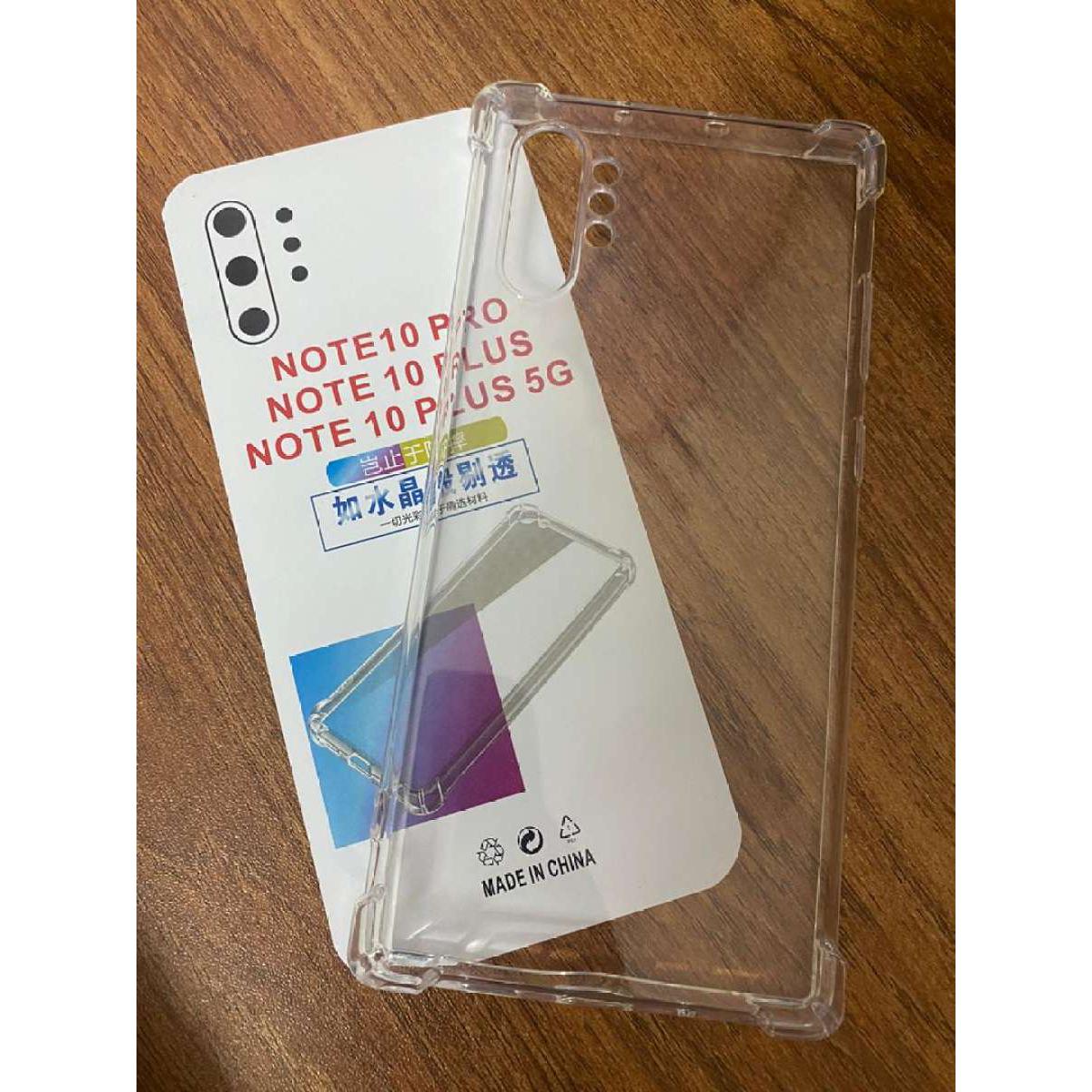 Picture of transparent back cover for samsung note 10 plus