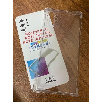 Picture of transparent back cover for samsung note 10 plus