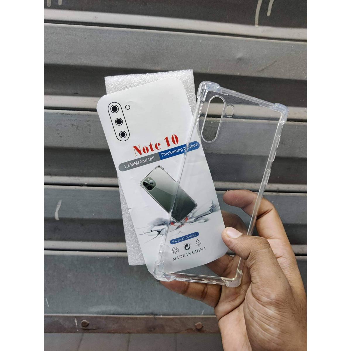 Picture of transparent back cover for samsung note 10