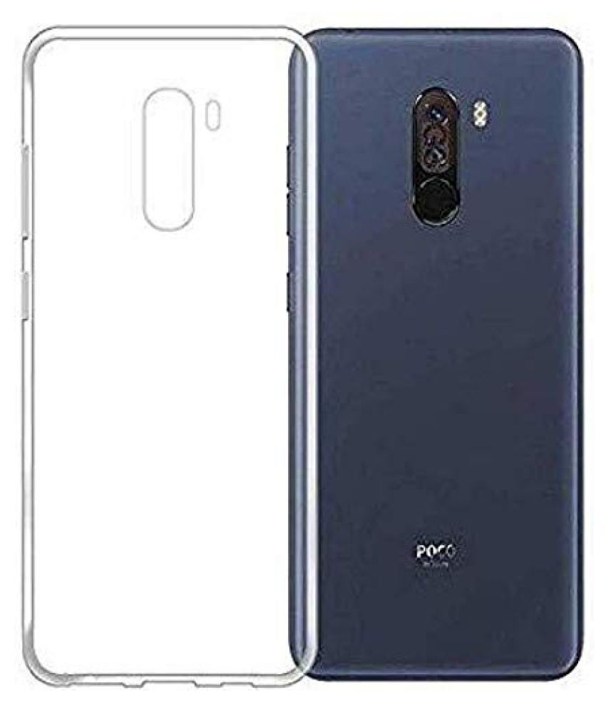 Picture of clear transparent back cover for poco f1