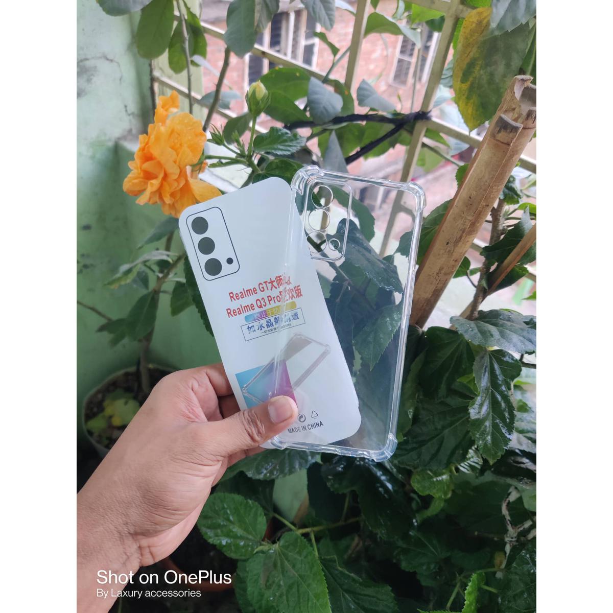 Picture of clear transparent back cover for realme gt master edition