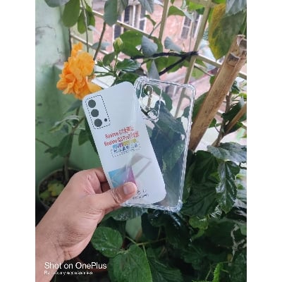 Picture of clear transparent back cover for realme gt master edition