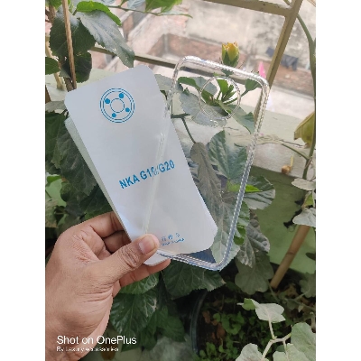 Picture of clear transparent back cover for nokia g10 / g20