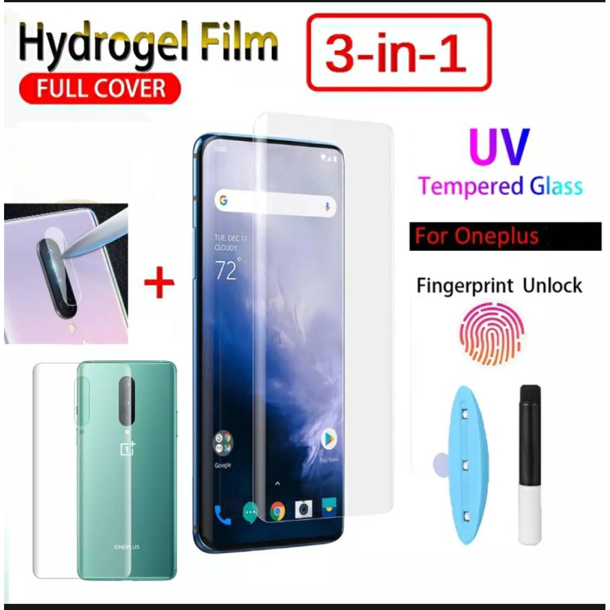 Picture of for one plus 8 (3-in-1) combo pack (back poly+camera lens protector+screen protector)