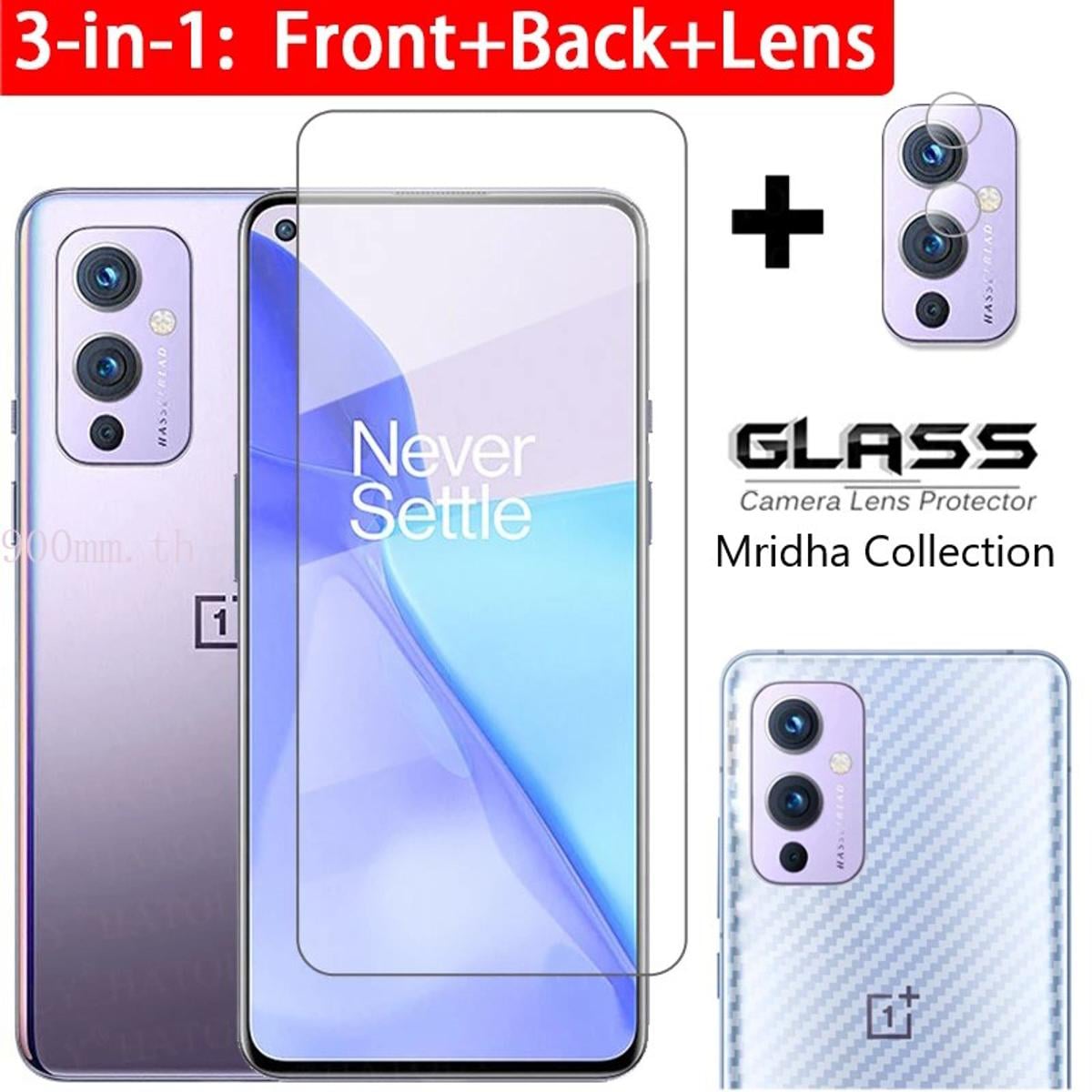 Picture of for one plus 9 (3-in-1) combo pack (back poly+camera lens protector+screen protector)