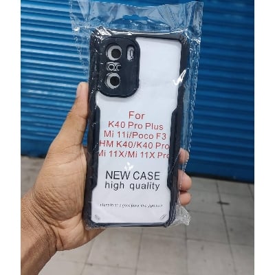 Picture of FOR  REDMI MI 11X / K40 / POCO F3 / K40 PRO Transparent Silica Gel Matte Shockproof Airbag Bumper Camera Lens Protection Thin Cover Phone Casing