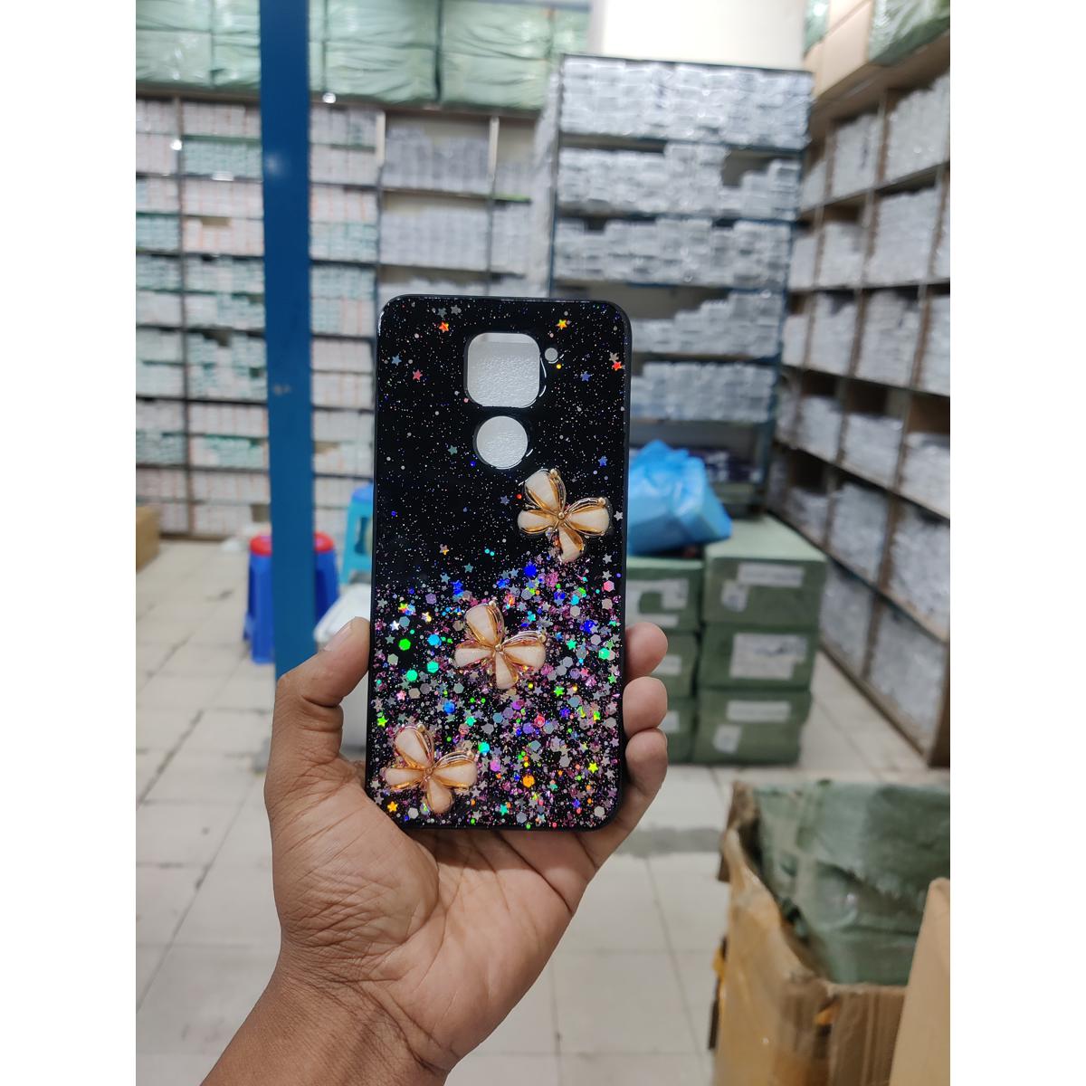 Picture of for redmi note 9 lady butterfly back cover