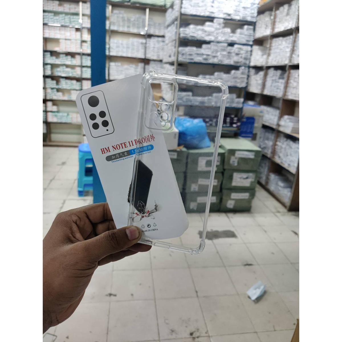 Picture of transparent back cover for Redmi note 11 pro