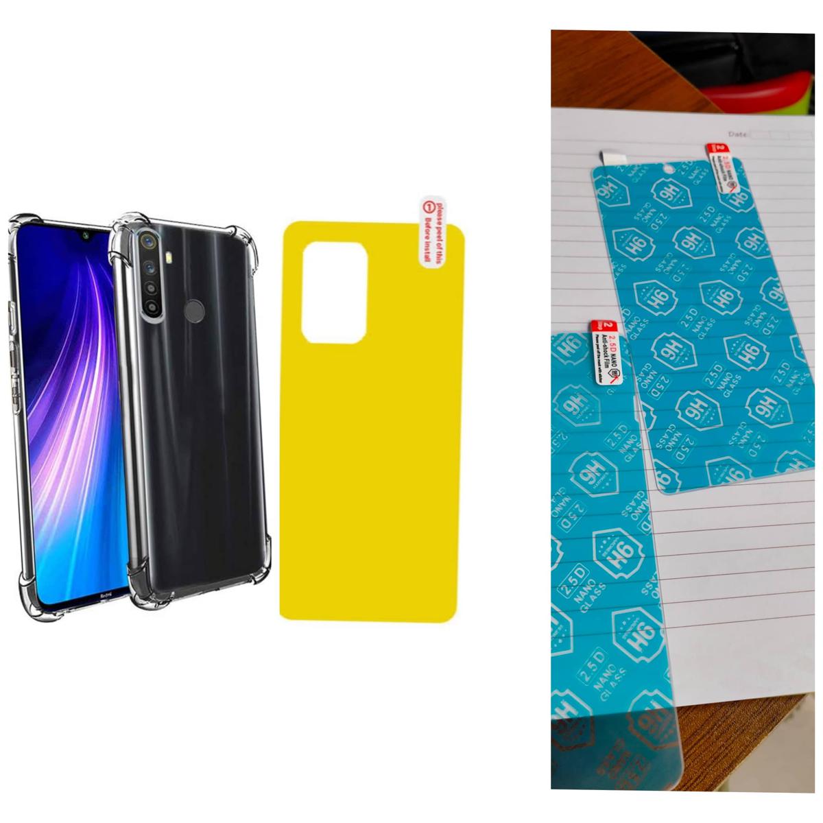 Picture of 3-in-1 Combo For Redmi Note 8 2.5D Screen Protector + transparent back cover + back ploy