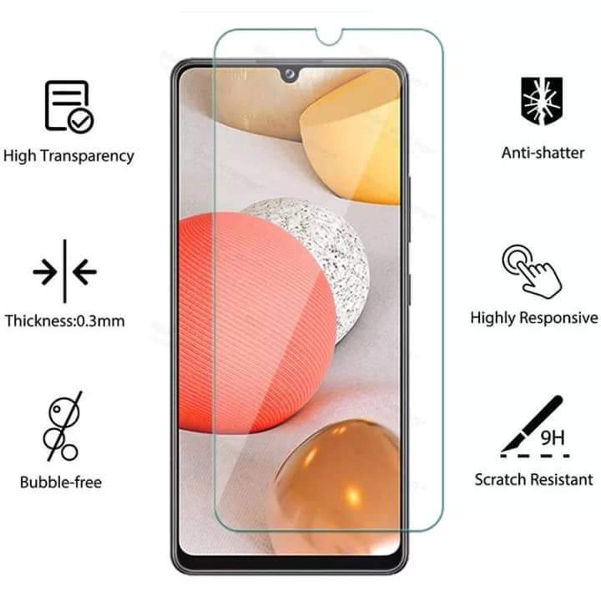 Picture of 3 in 1 case + tempered glass + camera lens protector for samsung galaxy A12/f22