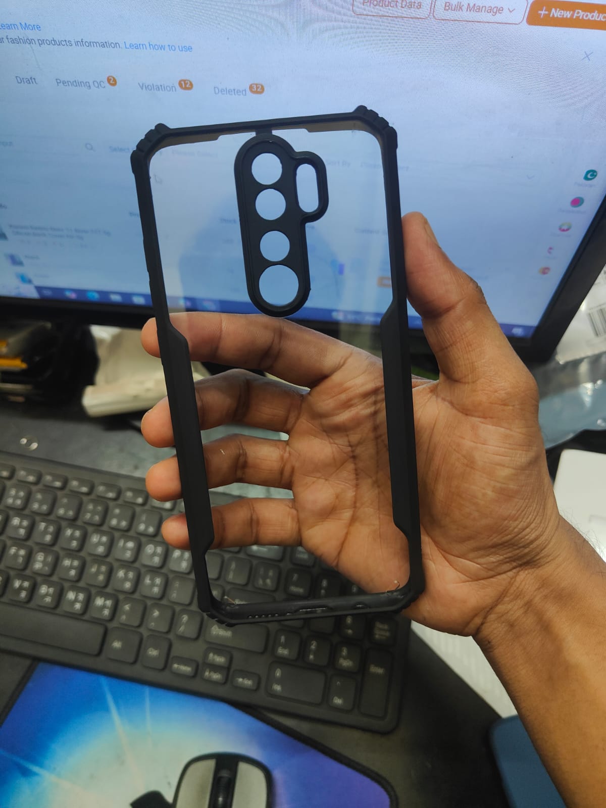 Picture of Xiaomi Redmi Note 8 Pro MATTE FLEXIBLE TPU CASE SLIM COVER - SHOCKPROOF