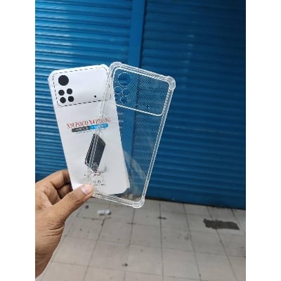 Picture of transparent back cover for Poco x4 pro 5g
