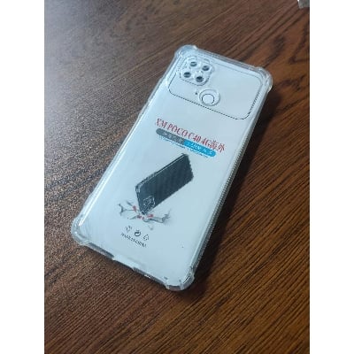 Picture of clear transparent back cover for realme c40 4g