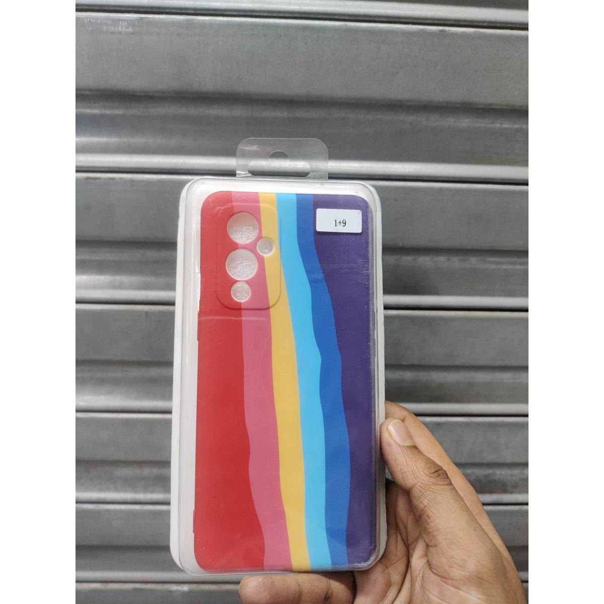 Picture of Rainbow Cover For one plus 9 Matte Finished Silicone Cover - Phone Back Cover