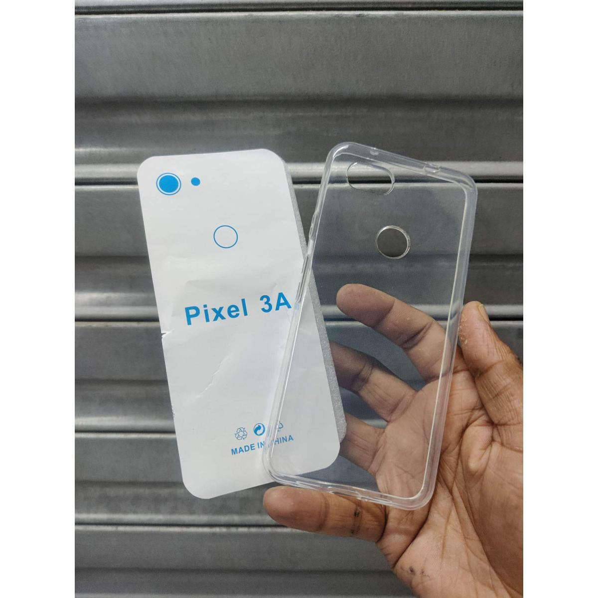 Picture of transparent back cover for Google Pixel 3A