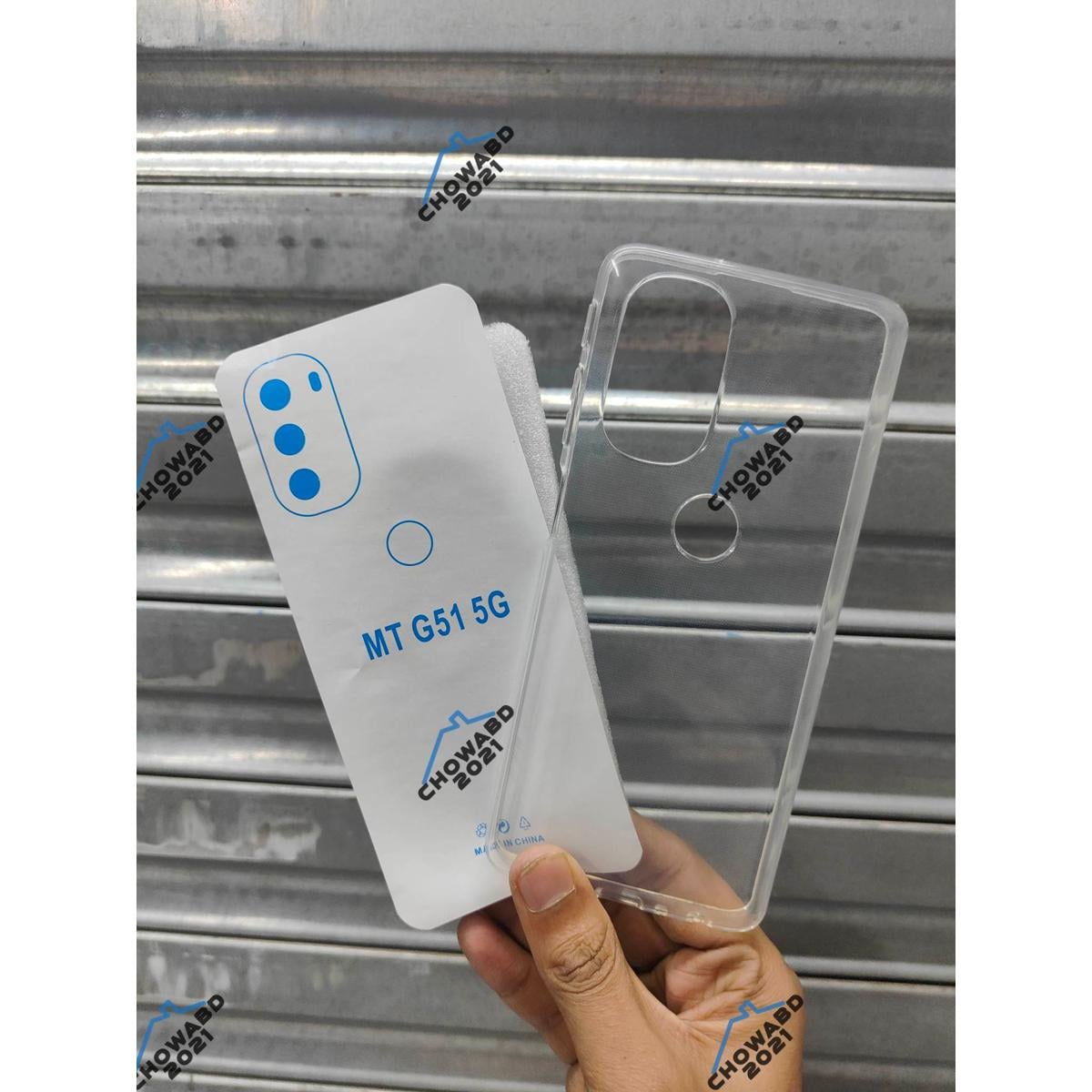 Picture of TRANSPARENT BACK COVER FOR Motorola Moto G51 5G