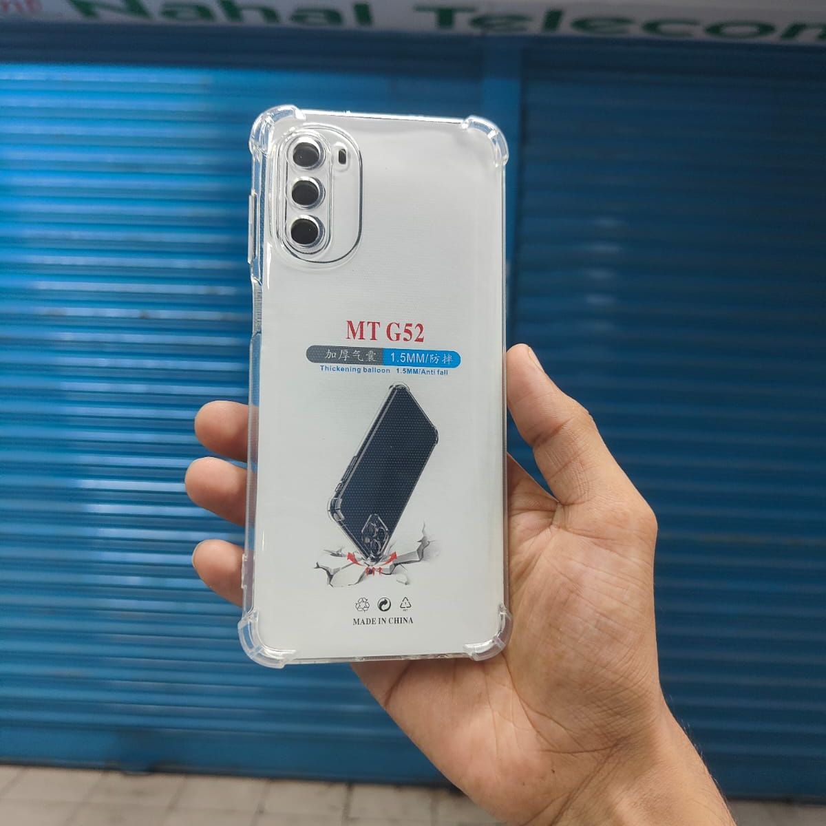 Picture of Motorola Moto G52 Premium Silicone Case Crystal Clear Soft TPU Ultra-Thin Transparent Flexible Protective Mobile Phone Back Cover