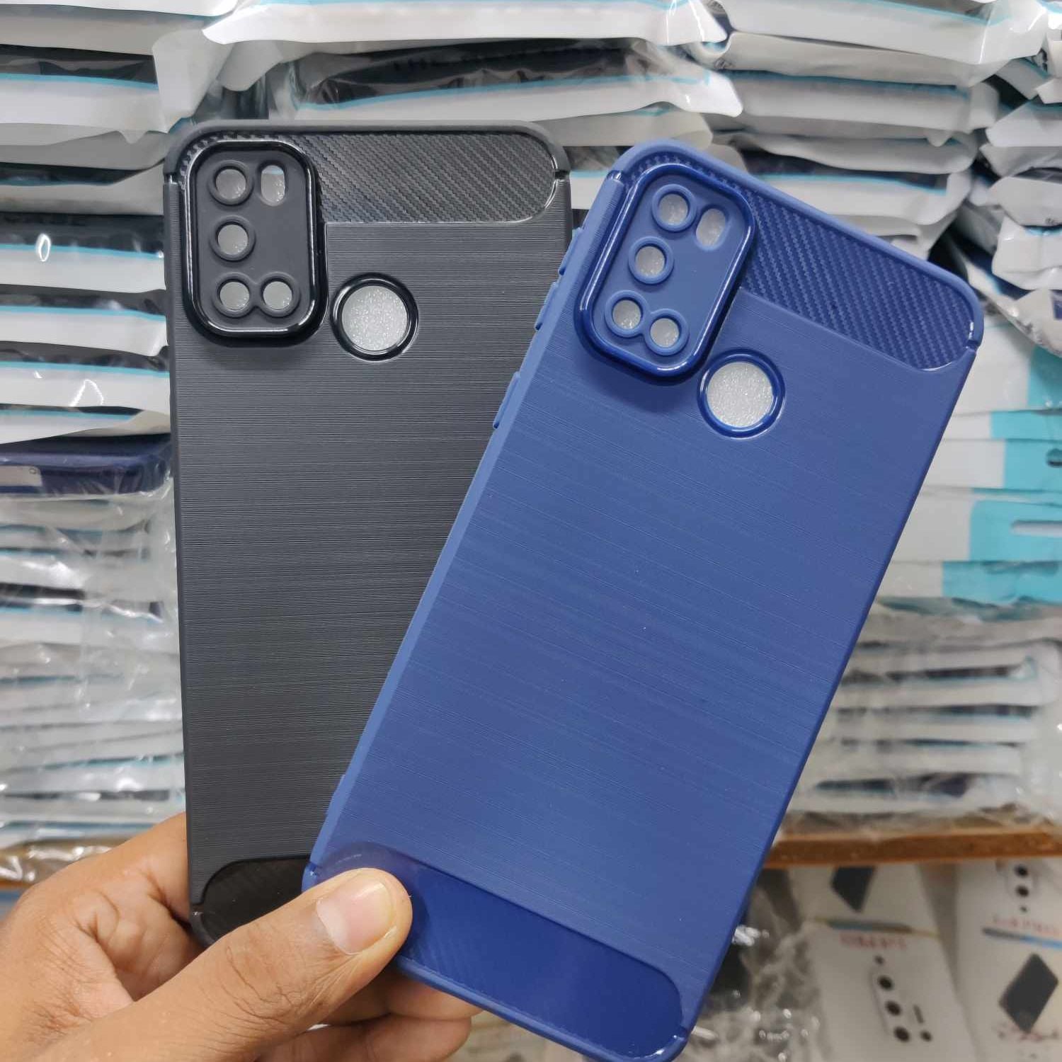 Picture of For Walton Primo S8 mini Stylish Carbo Fiber Silicon Case Back Cover