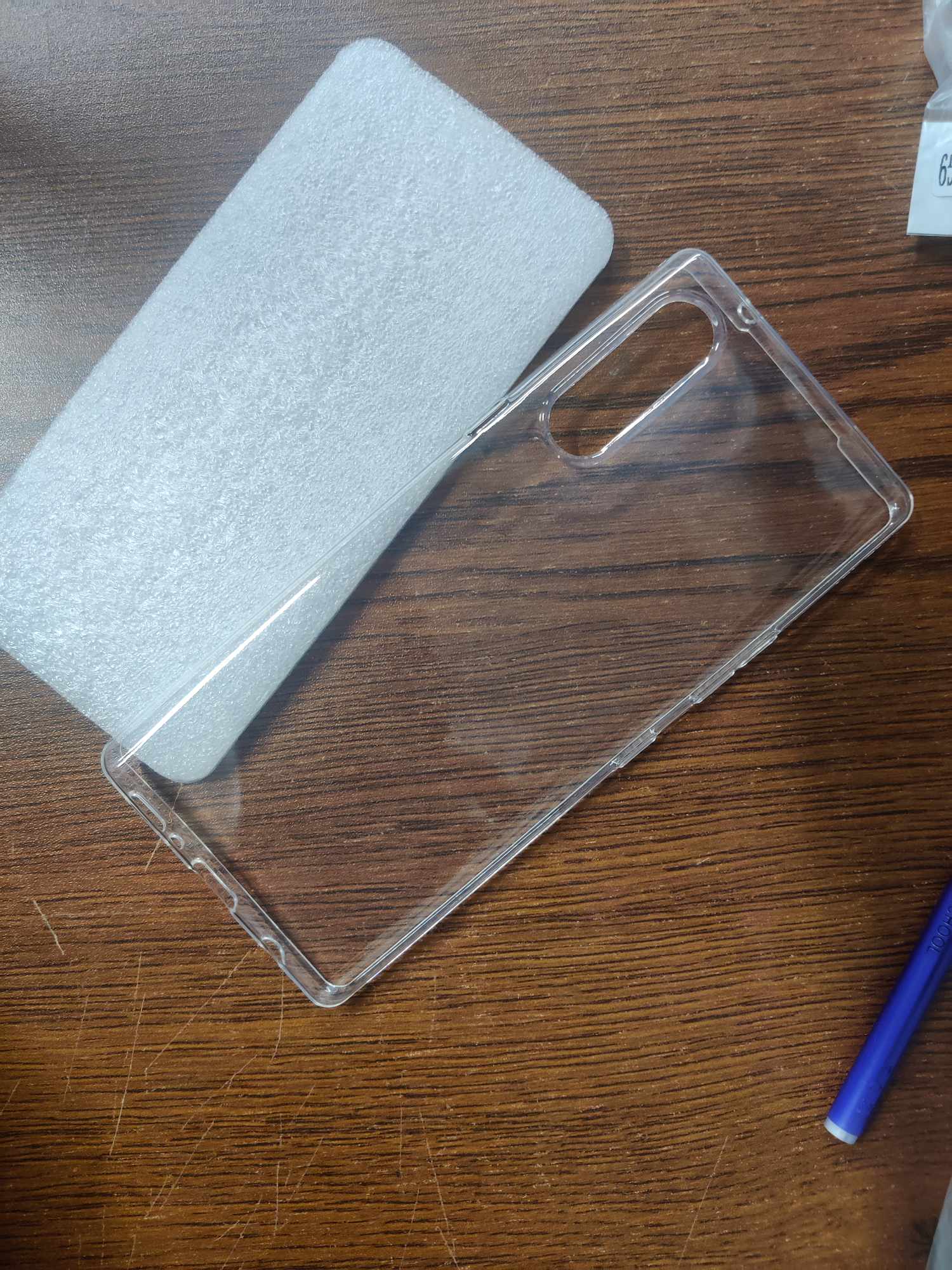 Picture of for lg velvet 5g soft clear transparent back cover