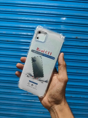 Picture of For Realme C11 Silicone Airbag cover Shockproof Transparent Protective Clear Back Cover TPU Case