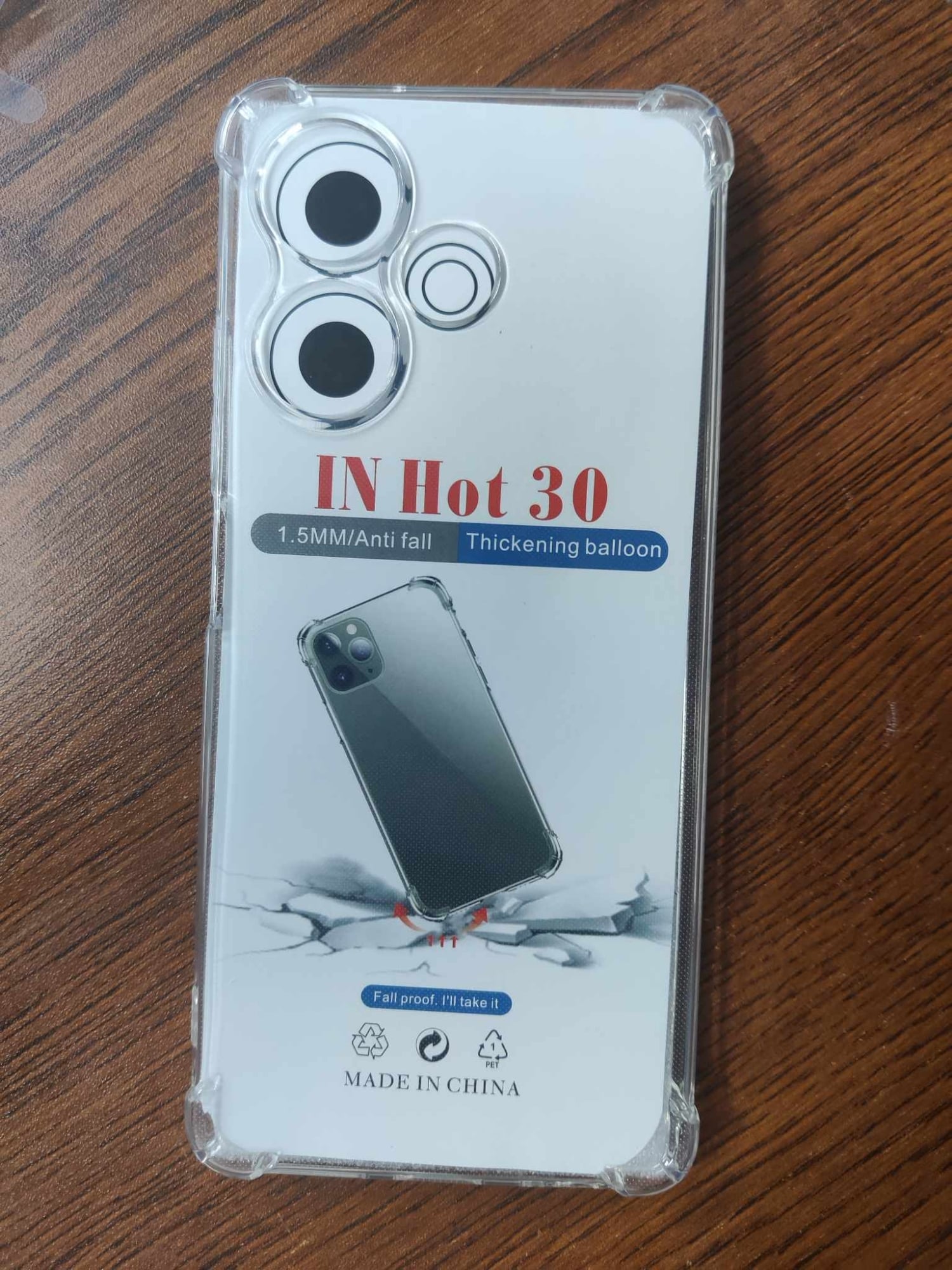 Picture of FOR INFINIX HOT 30  Break proof/ Shock proof Transparent clear TPU back case