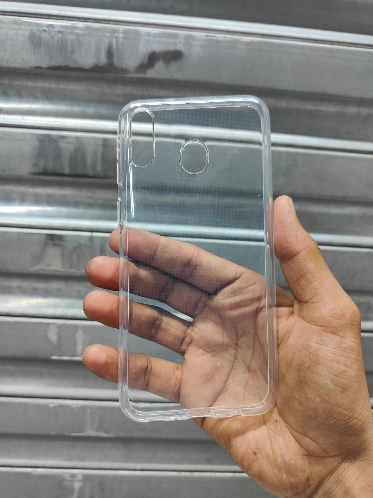 Picture of transparent back cover for samsung galaxy m20