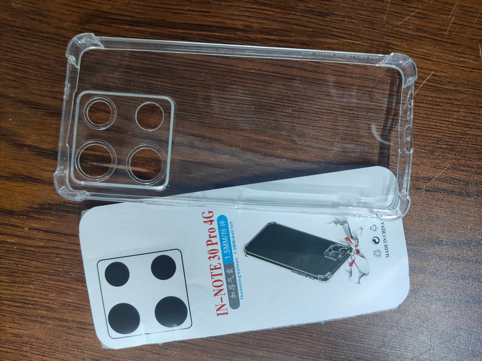 Picture of transparent back cover for Infinix Note 30 Pro