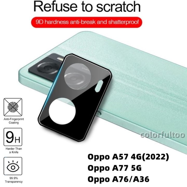 Picture of For Oppo A57 4G / A77 / A77S  Shield Latest Generation Curvy Border Glass Membrane HD Tempered Glass Camera Full Lens Protector