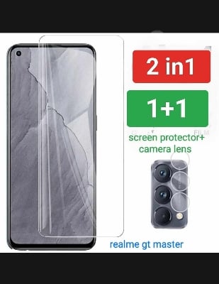 Picture of for realme gt mastar edition 2in1 combo pack camera lens screen protector
