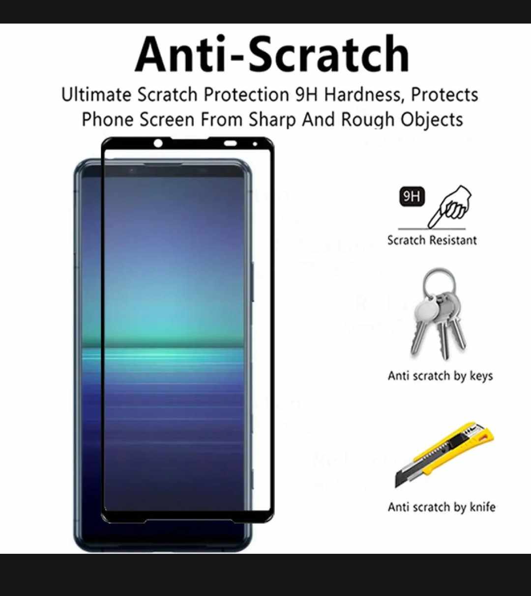 Picture of For Sony Xperia 5 II 2pcs HD with black border Tempered Glass For Sony Xperia 5 II Protective Glass Sony Xperia 5 II Screen Protector Armor Film