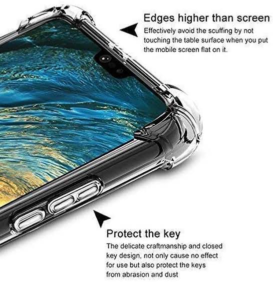 Picture of Vivo_Y20 Antishock Soft Bumper Air Bag Cushions Drop Resistance Transparent TPU Case Silicone Back Cover For Vivo Y20