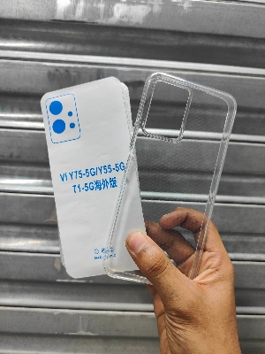 Picture of transparent back cover for vivo t1 5g/vivo y55 5g/vivo y75 5g