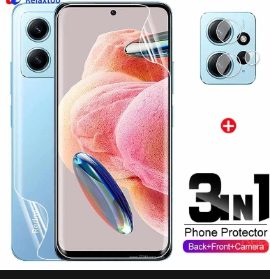 Picture of 3IN1 COMBO PACK FOR REDMI NOTE 12 4G / NOTE 12 PRO 4G NOTE 12 5G NOTE 12 PRO 5G CAMERA LENS BACK POLY SCREEN PROTECTOR