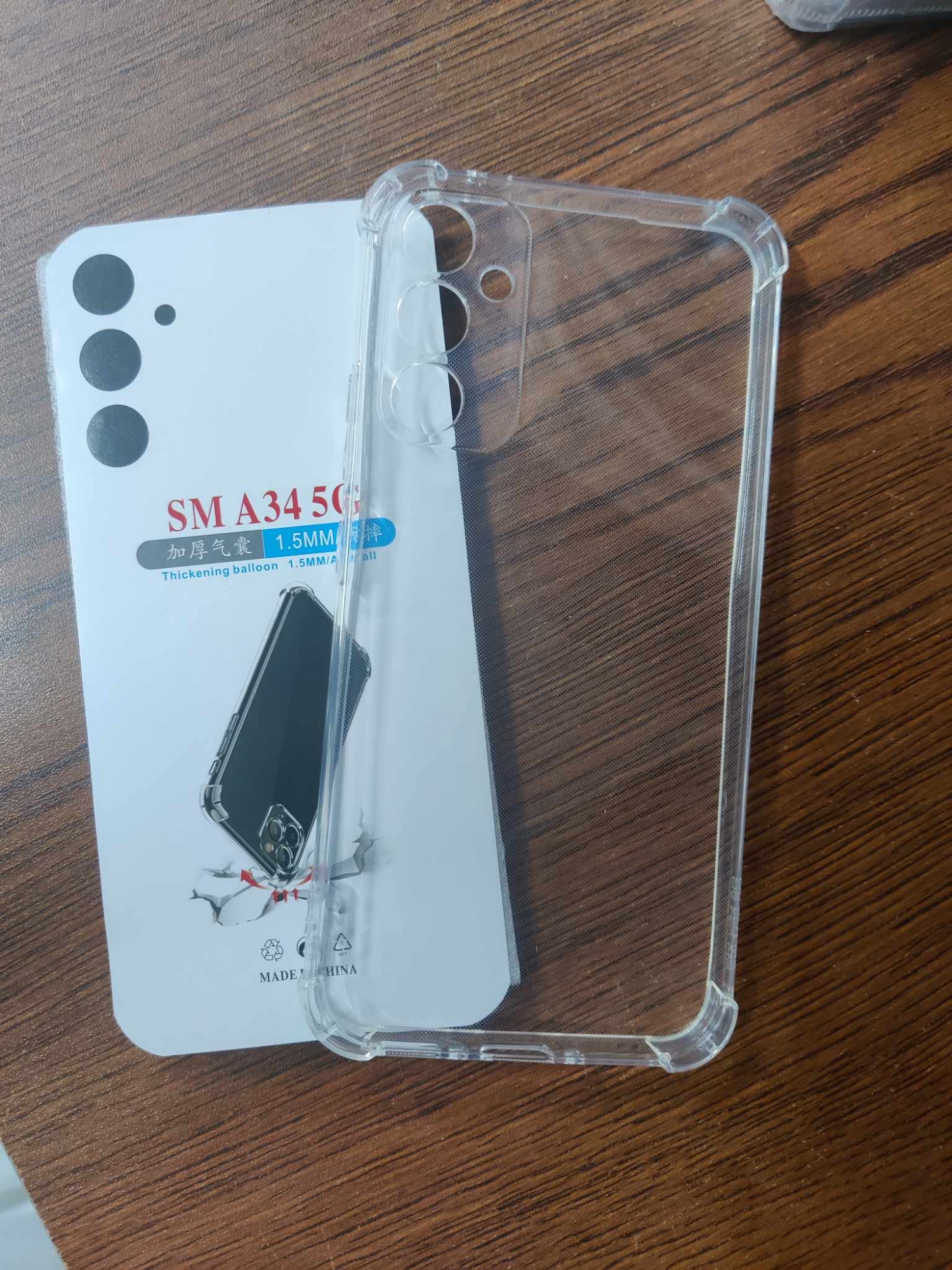 Picture of FOR SAMSUNG GALAXYA34 5G  Break proof/ Shock proof Transparent clear TPU back case