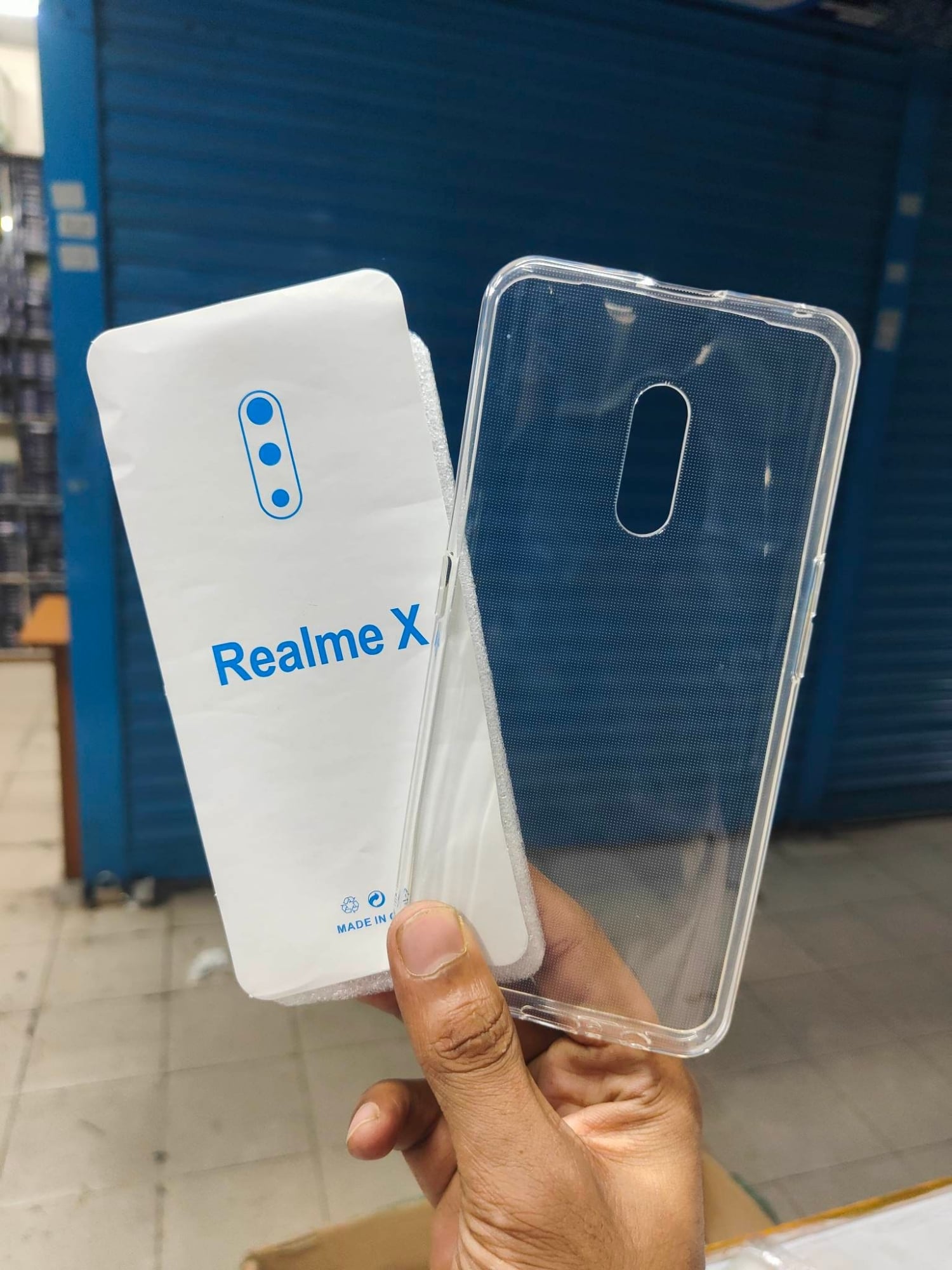 Picture of transparent back cover for realme x/realme k3