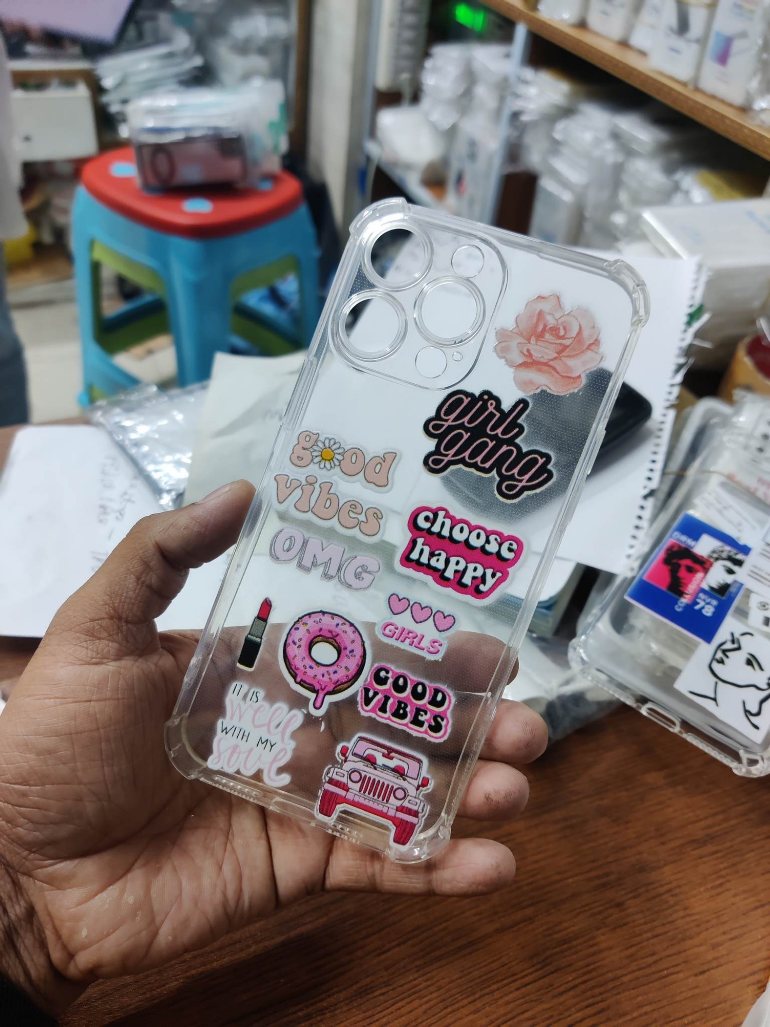 Picture of for iphone 13 pro max soft clear transparent back cover -Back Cover